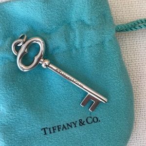 Tiffany & Co Sterling Silver 925 Key Pendant Charm